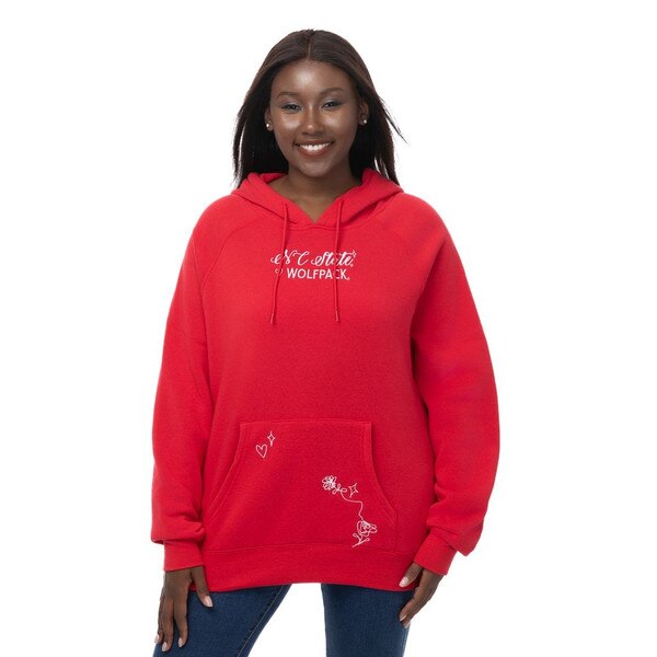 Red Ladies Icon Hoodie - NC State F